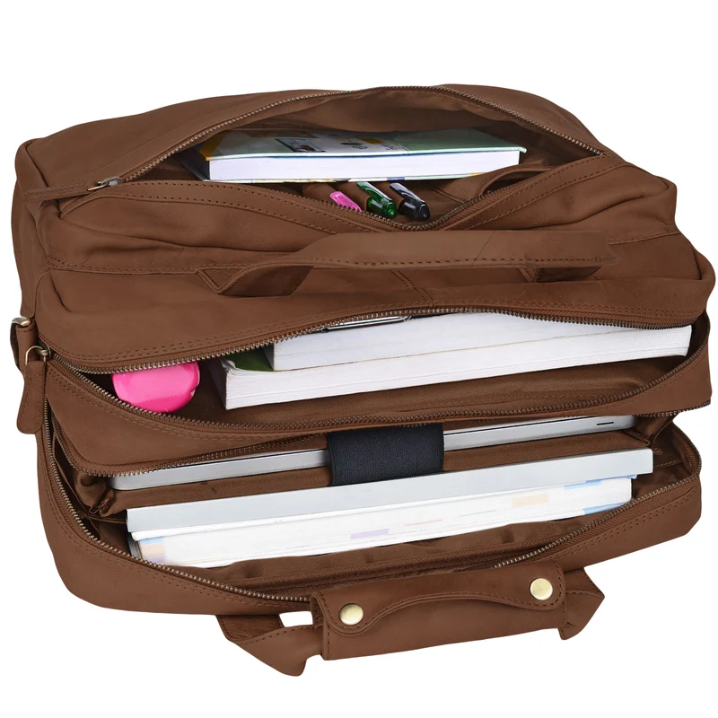 "Adventure" Lehrertasche Leder groß