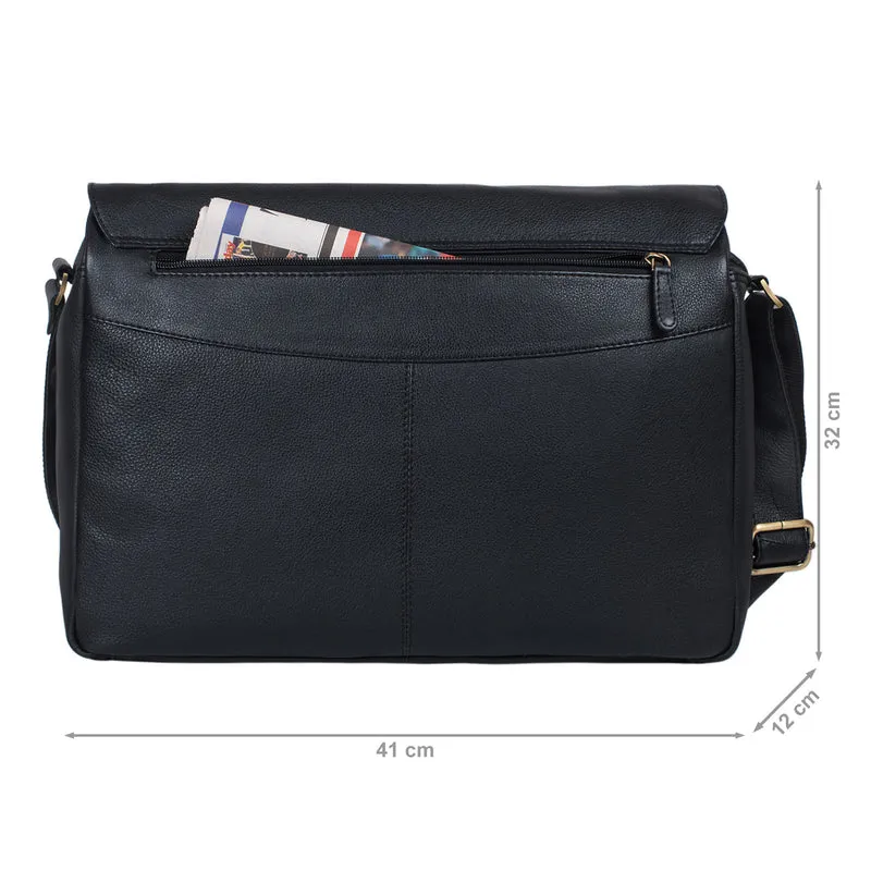 "Tom" Vintage Leder Umhängetasche mit 15 Zoll Laptopfach für Damen und Herren