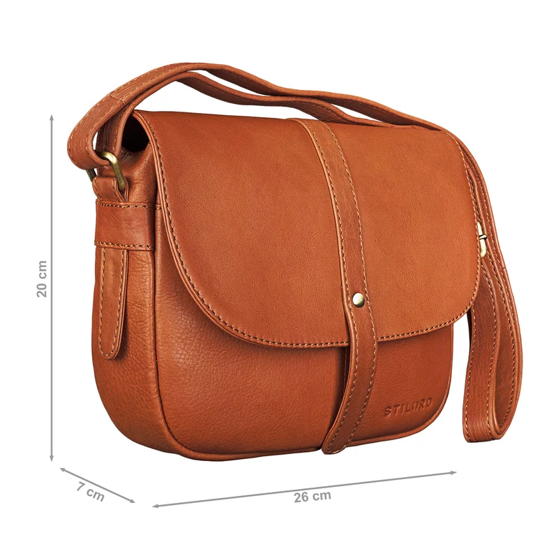 "Kira" Umhängetasche Frauen Leder Vintage Handtasche Abendtasche
