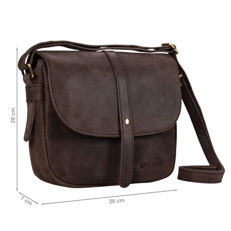 "Kira" Umhängetasche Frauen Leder Vintage Handtasche Abendtasche
