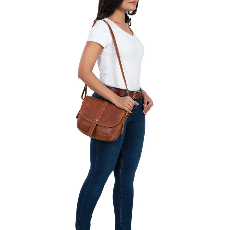 "Kira" Umhängetasche Frauen Leder Vintage Handtasche Abendtasche
