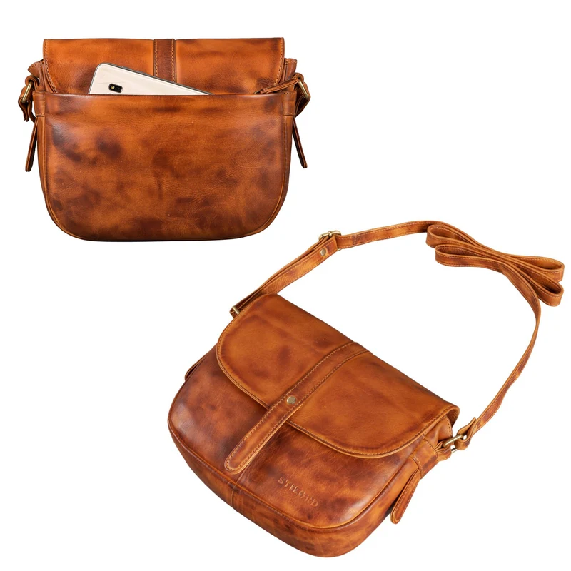 "Kira" Umhängetasche Frauen Leder Vintage Handtasche Abendtasche
