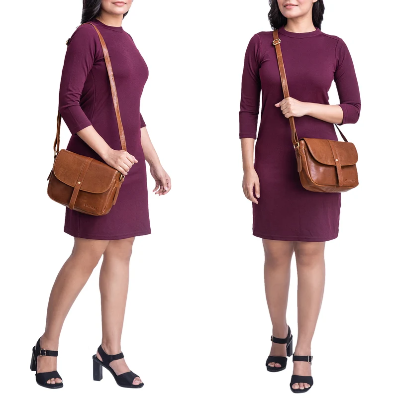 "Kira" Umhängetasche Frauen Leder Vintage Handtasche Abendtasche