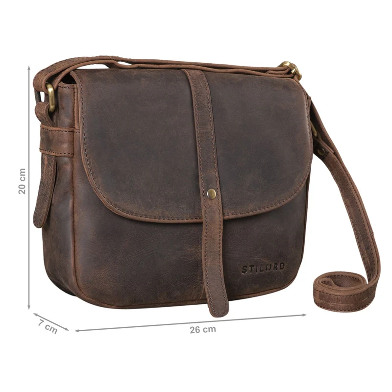 "Kira" Umhängetasche Frauen Leder Vintage Handtasche Abendtasche