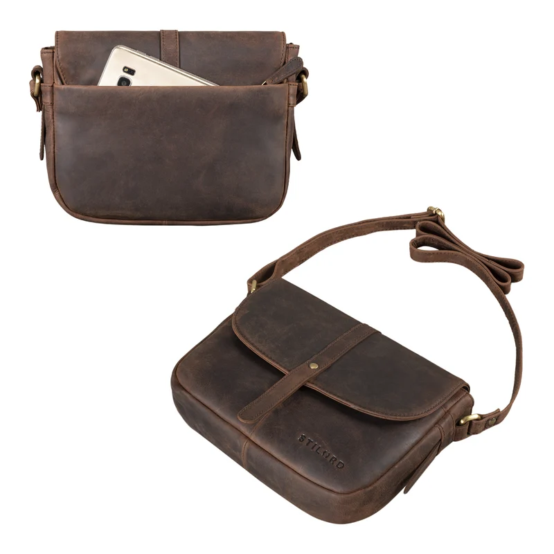 "Kira" Umhängetasche Frauen Leder Vintage Handtasche Abendtasche