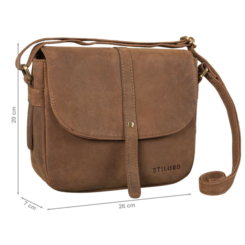"Kira" Umhängetasche Frauen Leder Vintage Handtasche Abendtasche
