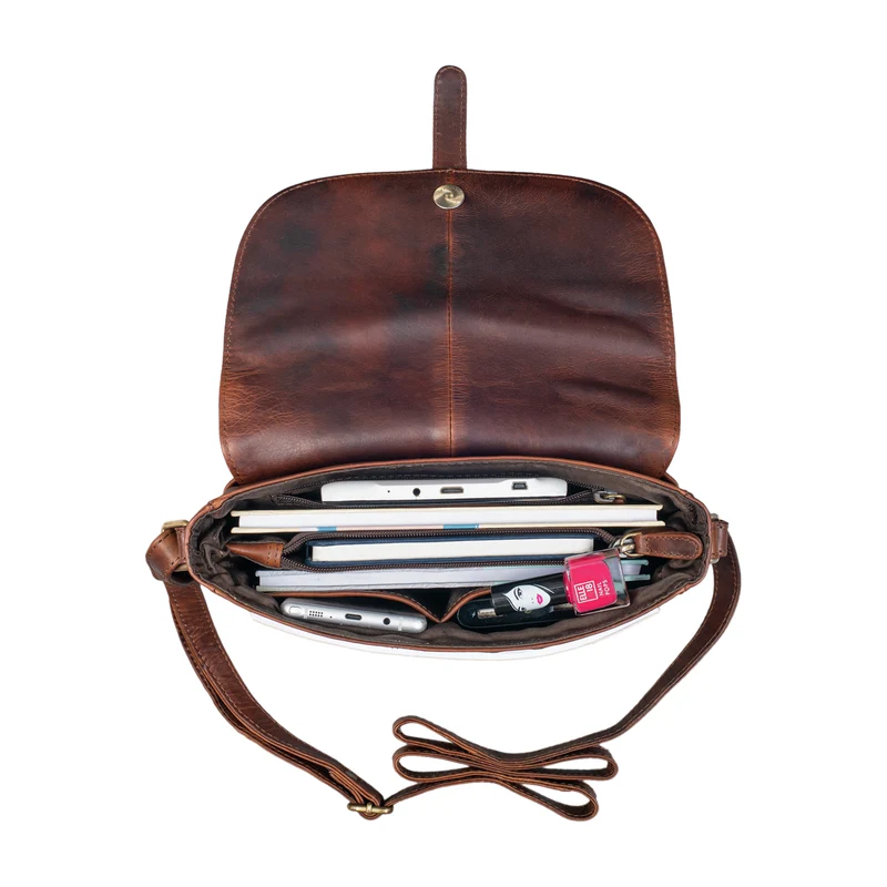 "Kira" Umhängetasche Frauen Leder Vintage Handtasche Abendtasche