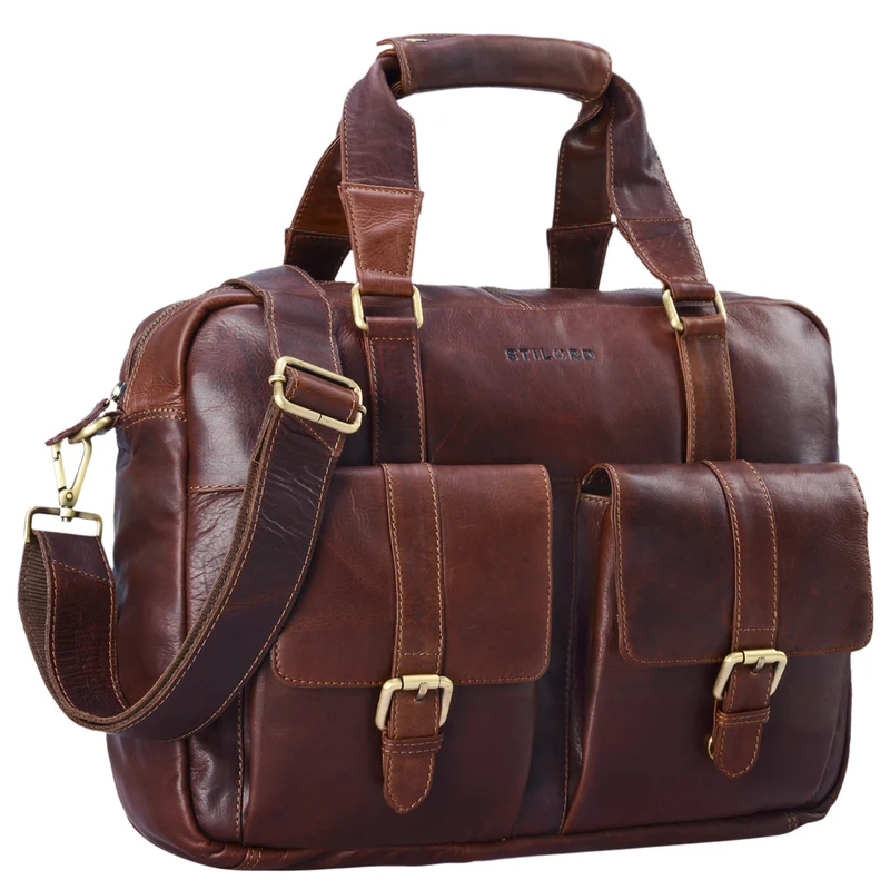 "Vitus" Ledertasche Männer Frauen braun