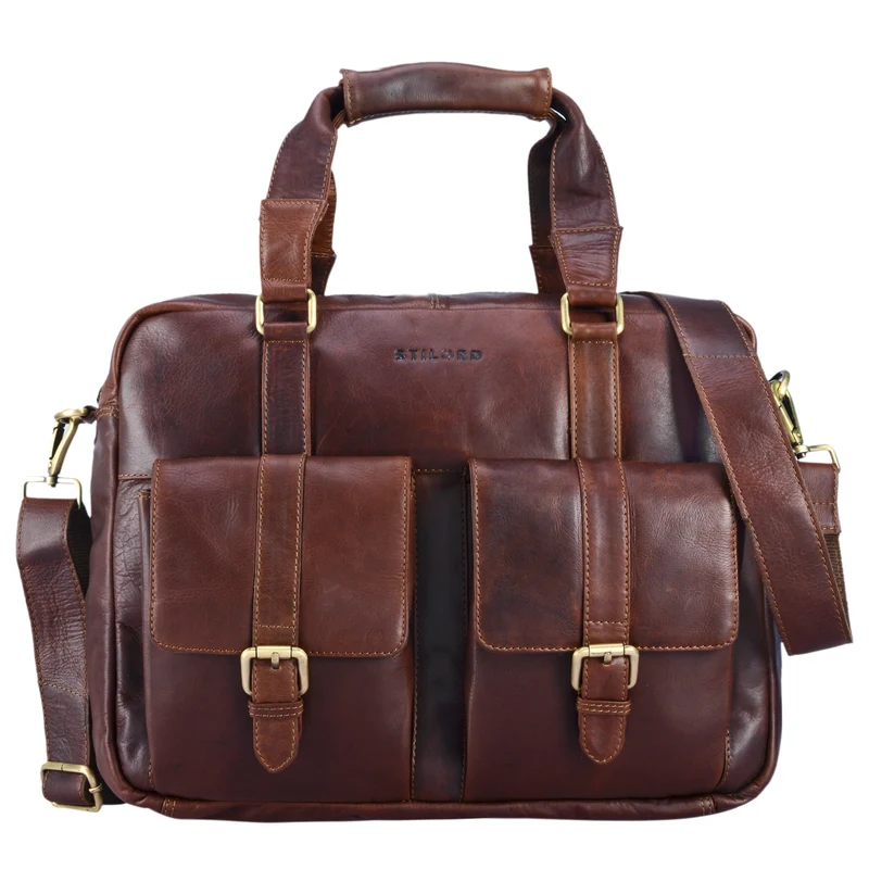 "Vitus" Ledertasche Männer Frauen braun