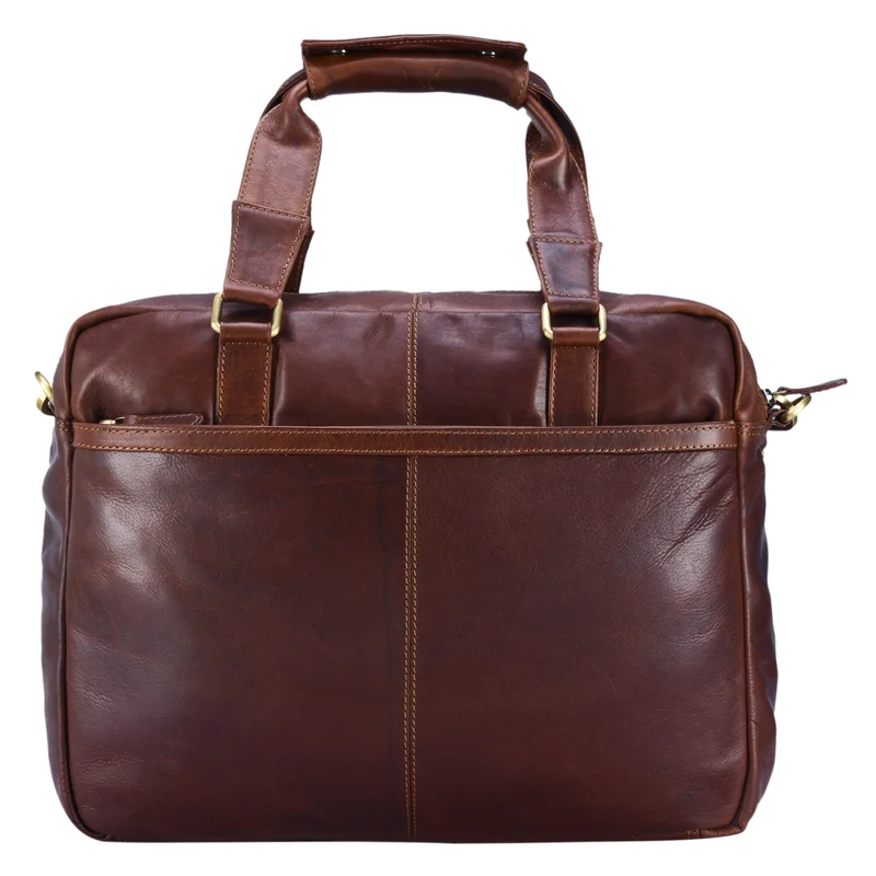 "Vitus" Ledertasche Männer Frauen braun