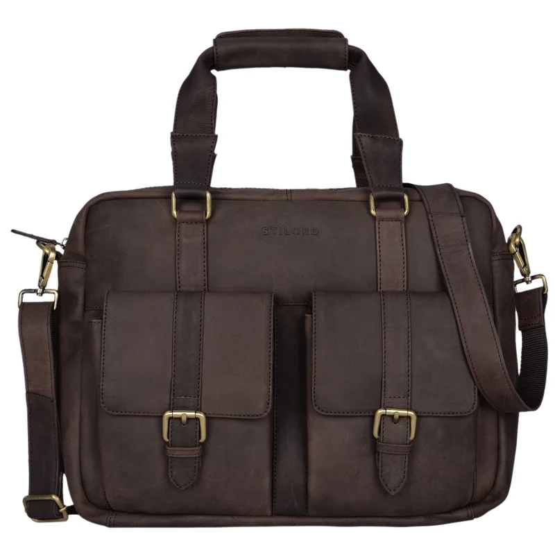 "Vitus" Ledertasche Männer Frauen braun