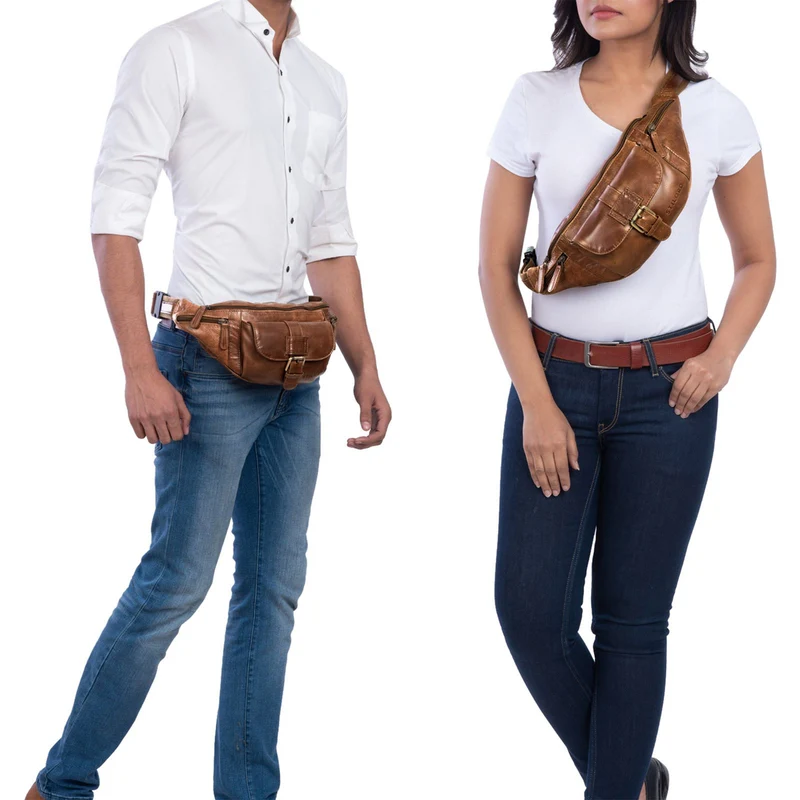 "Sam" Bauchtasche Leder Herren Damen
