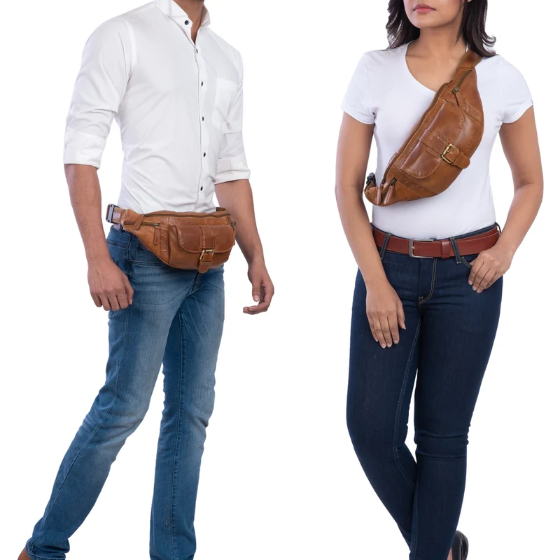 "Sam" Bauchtasche Leder Herren Damen