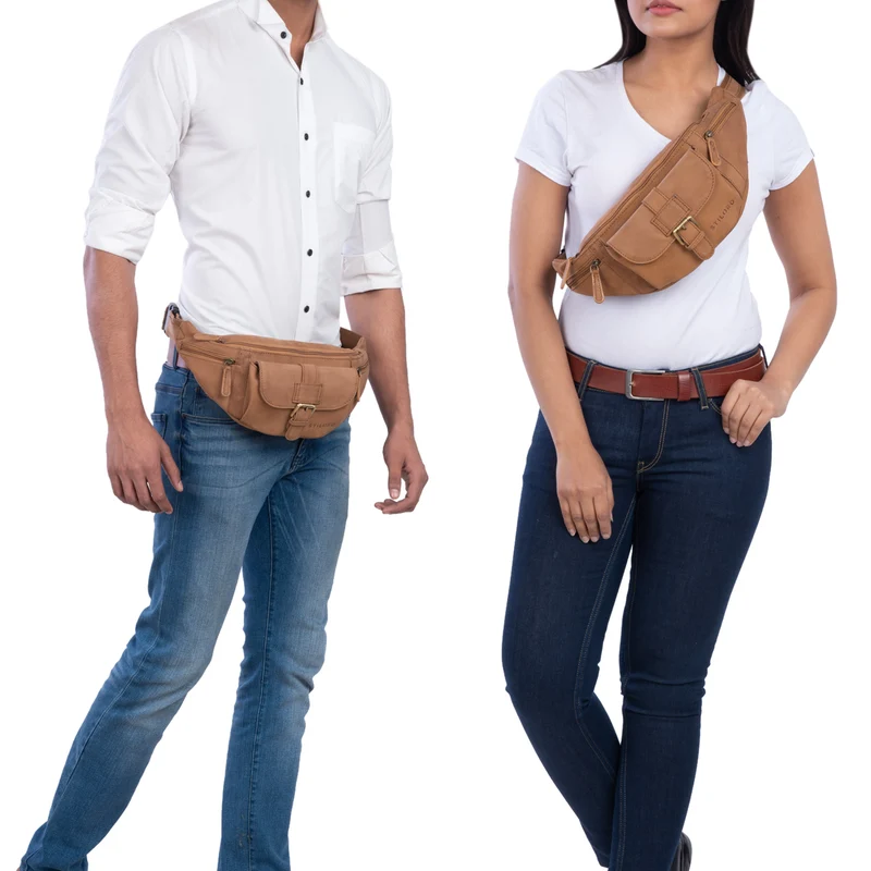 "Sam" Bauchtasche Leder Herren Damen