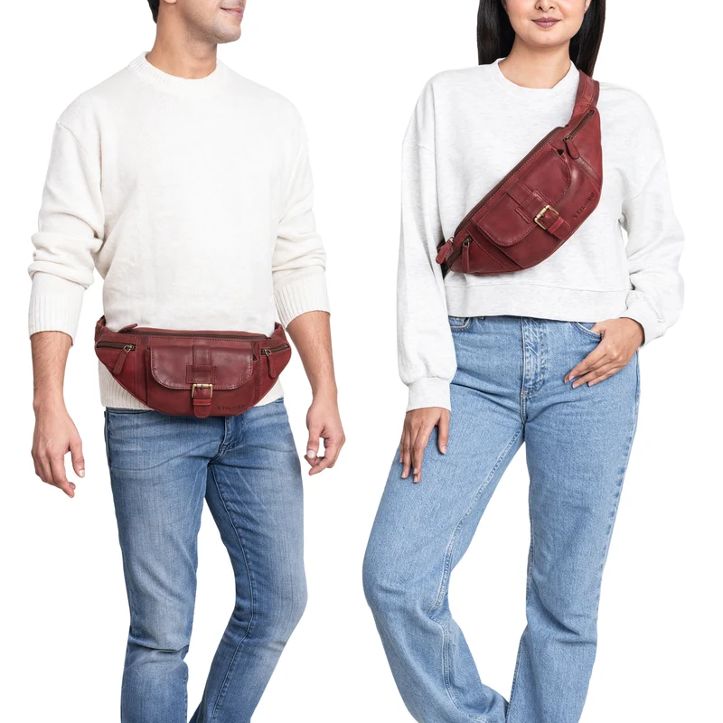 "Sam" Bauchtasche Leder Herren Damen