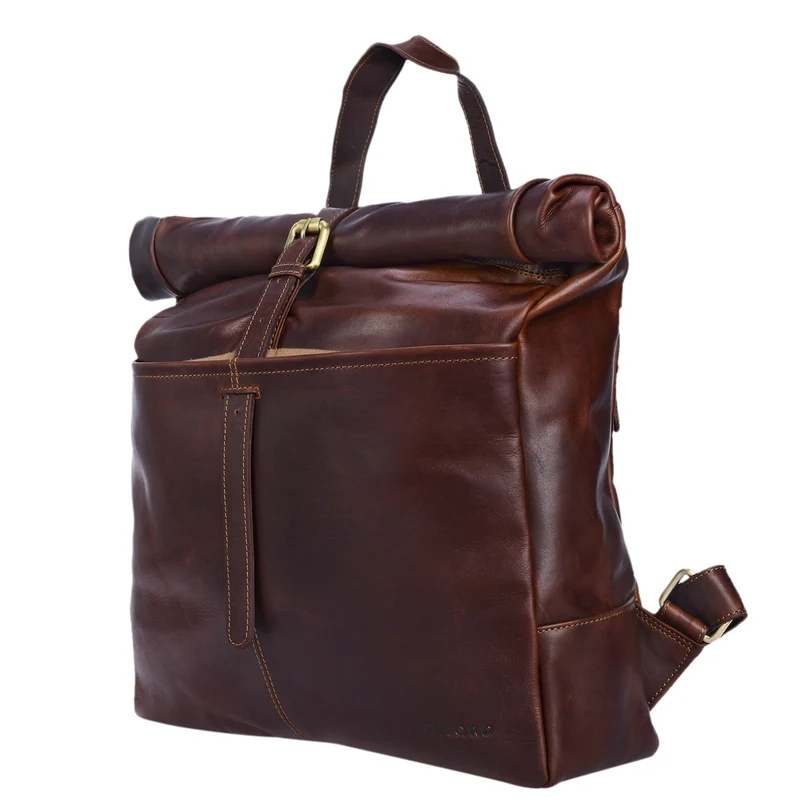 "Jackson" Leder Rucksack Männer braun