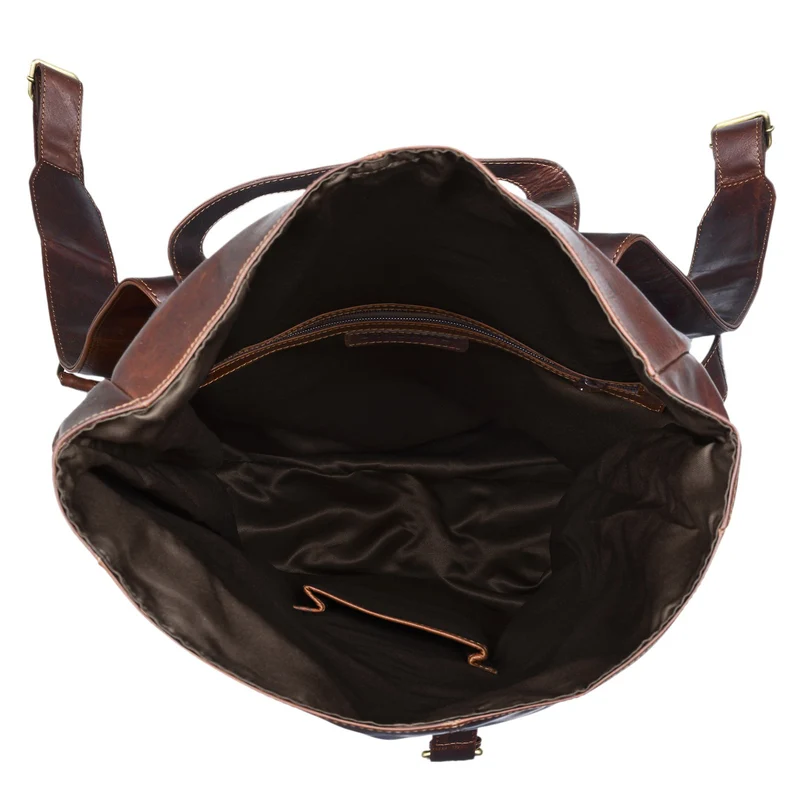 "Jackson" Leder Rucksack Männer braun