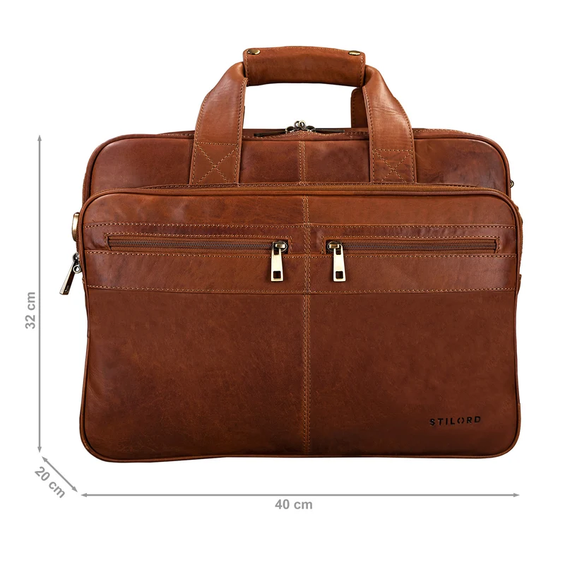 "Alexander" Lehrertasche Herren Leder Vintage