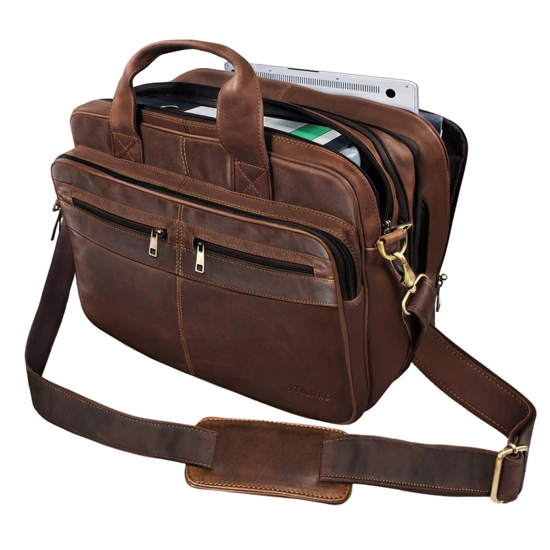 "Alexander" Lehrertasche Herren Leder Vintage