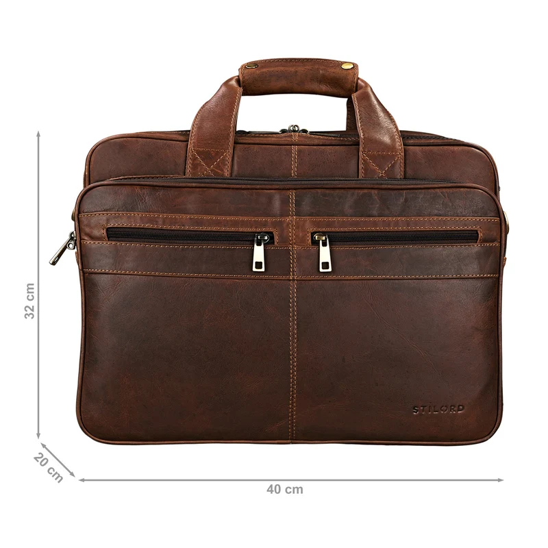 "Alexander" Lehrertasche Herren Leder Vintage