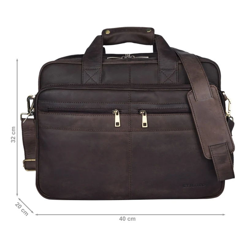 "Alexander" Lehrertasche Herren Leder Vintage