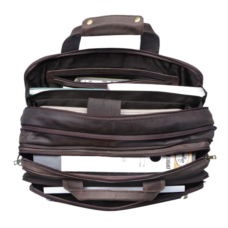 "Alexander" Lehrertasche Herren Leder Vintage