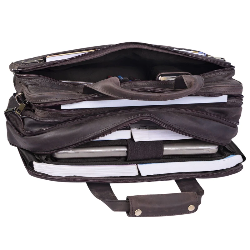 "Alexander" Lehrertasche Herren Leder Vintage