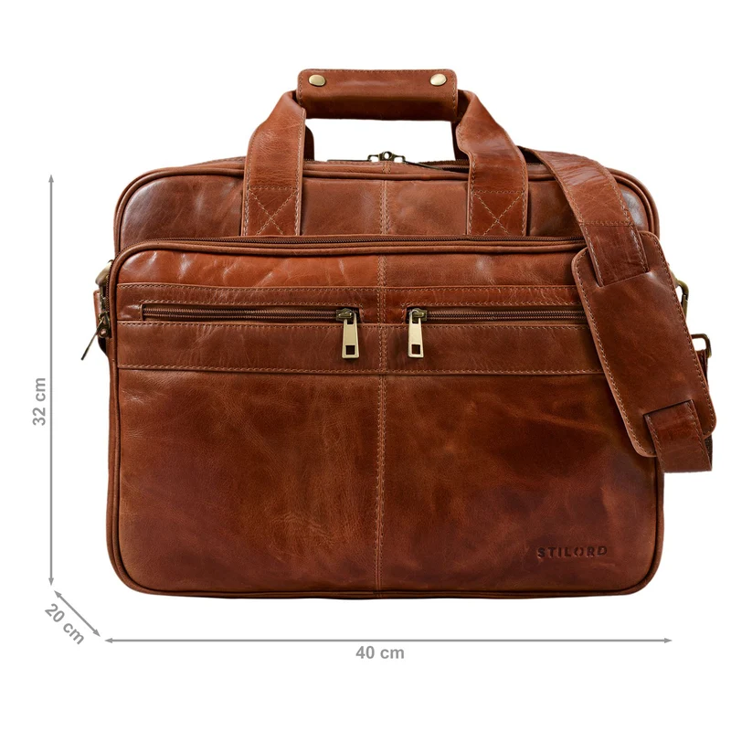 "Alexander" Lehrertasche Herren Leder Vintage