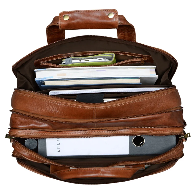 "Alexander" Lehrertasche Herren Leder Vintage