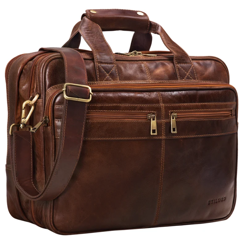 "Alexander" Lehrertasche Herren Leder Vintage