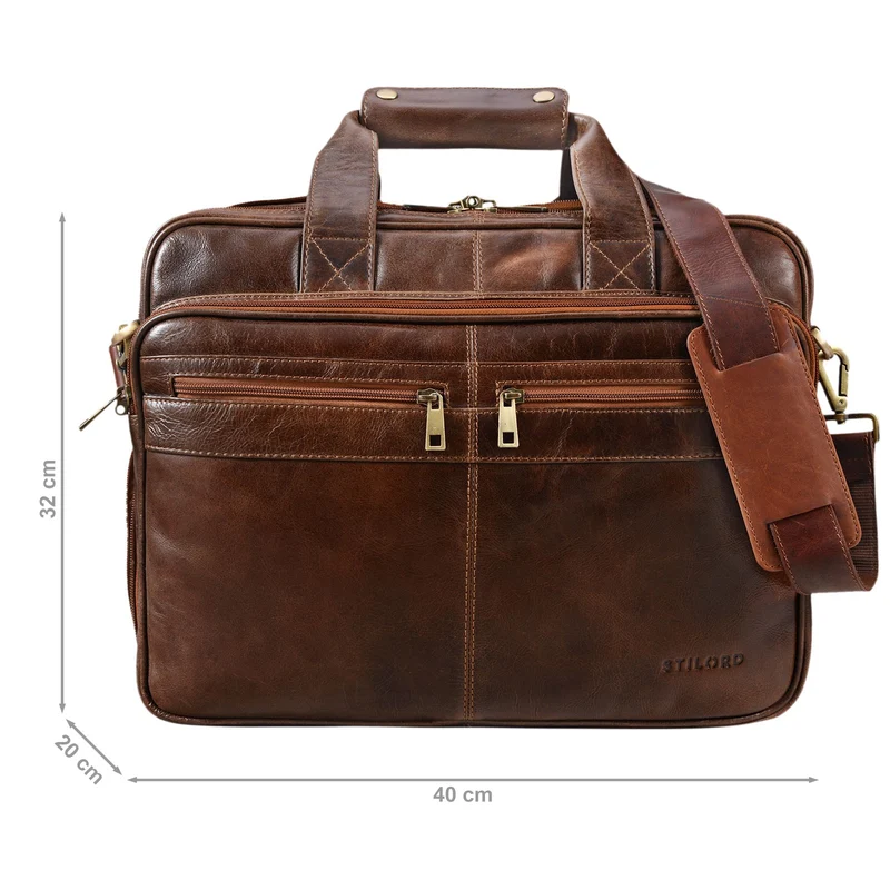 "Alexander" Lehrertasche Herren Leder Vintage