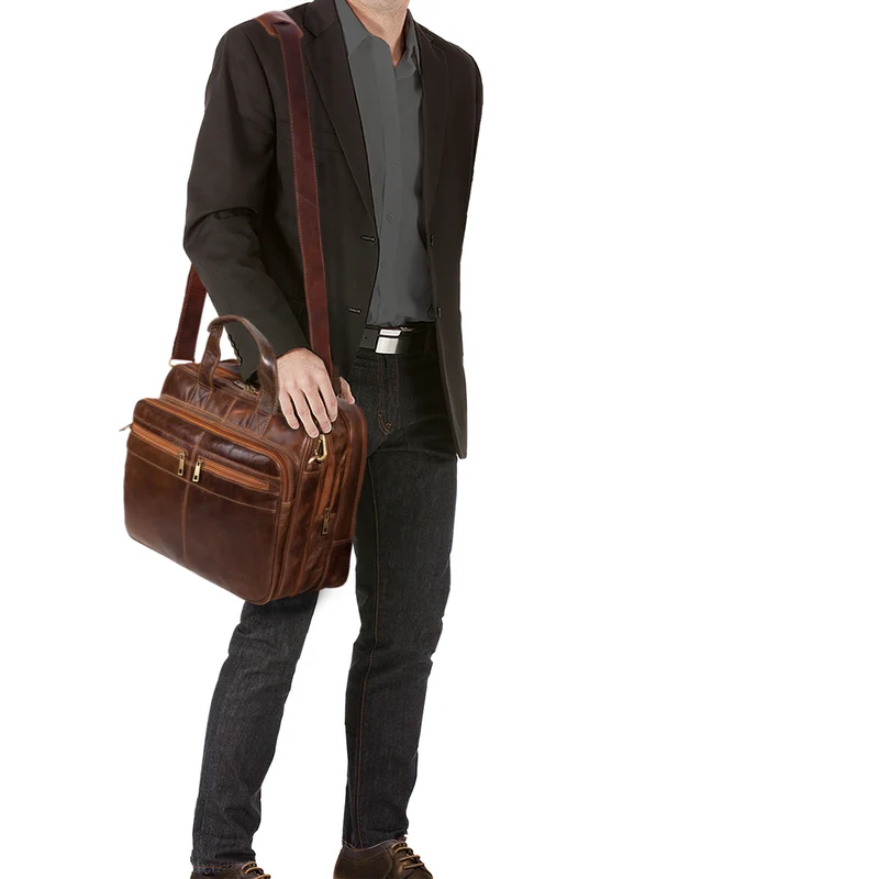 "Alexander" Lehrertasche Herren Leder Vintage