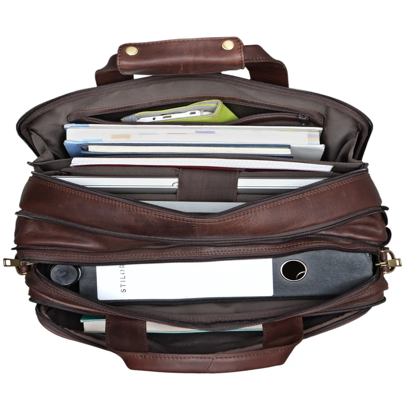 "Alexander" Lehrertasche Herren Leder Vintage