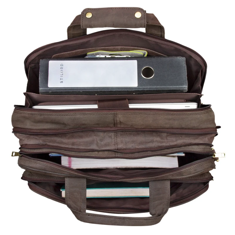 "Alexander" Lehrertasche Herren Leder Vintage