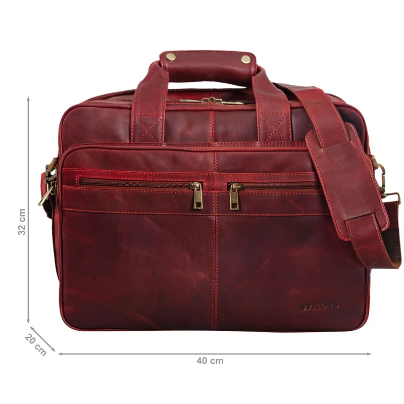"Alexander" Lehrertasche Herren Leder Vintage