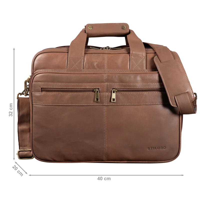 "Alexander" Lehrertasche Herren Leder Vintage