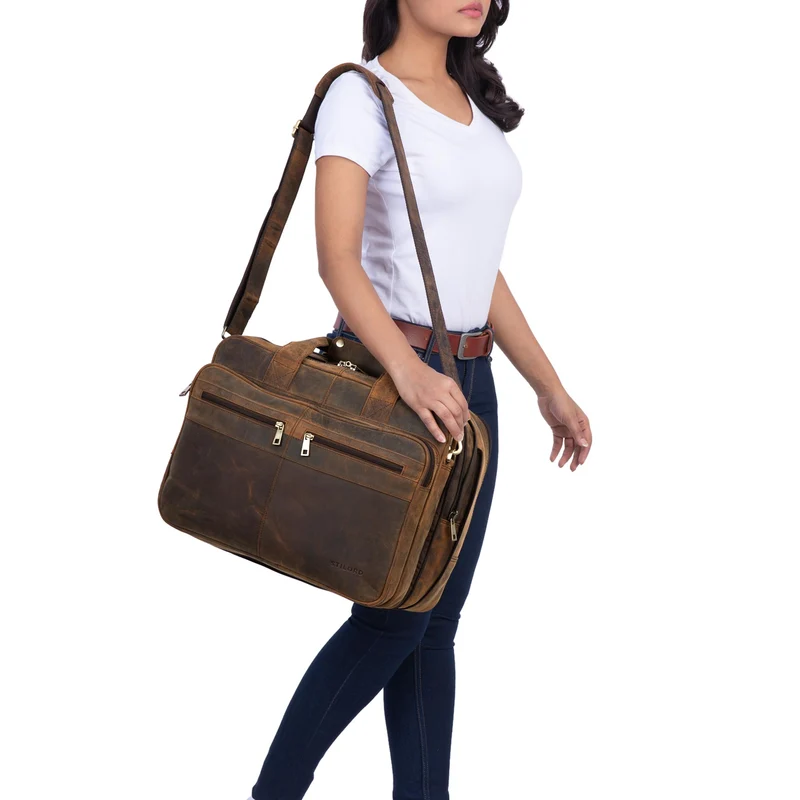 "Alexander" Lehrertasche Herren Leder Vintage