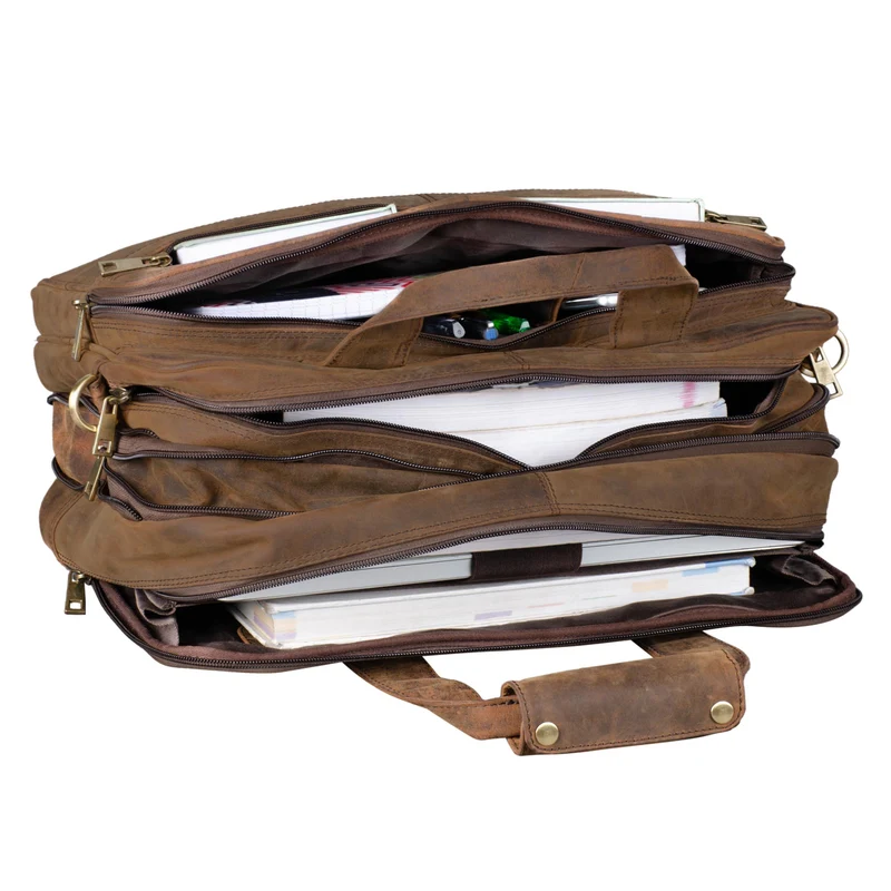 "Alexander" Lehrertasche Herren Leder Vintage