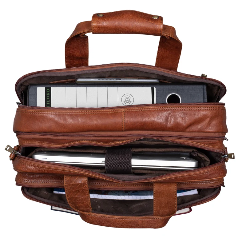 "Alexander" Lehrertasche Herren Leder Vintage
