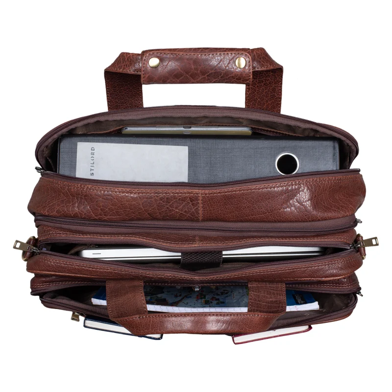 "Alexander" Lehrertasche Herren Leder Vintage