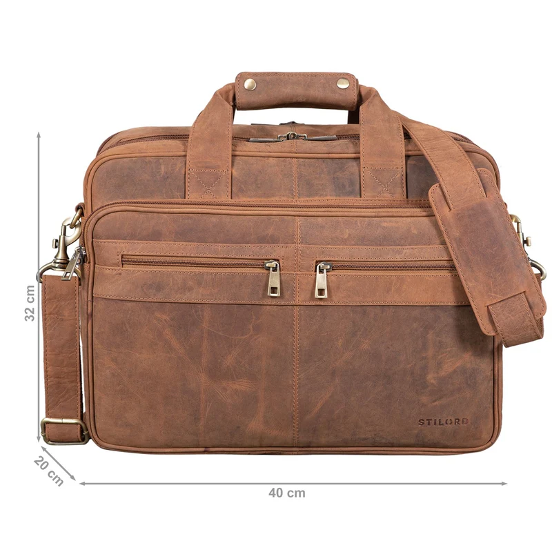 "Alexander" Lehrertasche Herren Leder Vintage