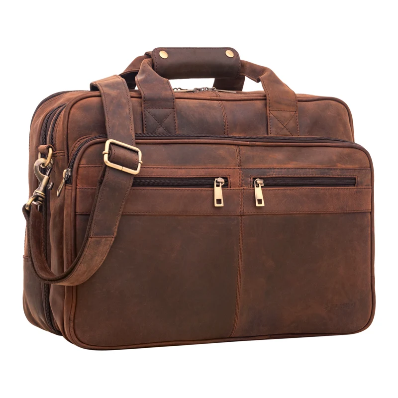 "Alexander" Lehrertasche Herren Leder Vintage