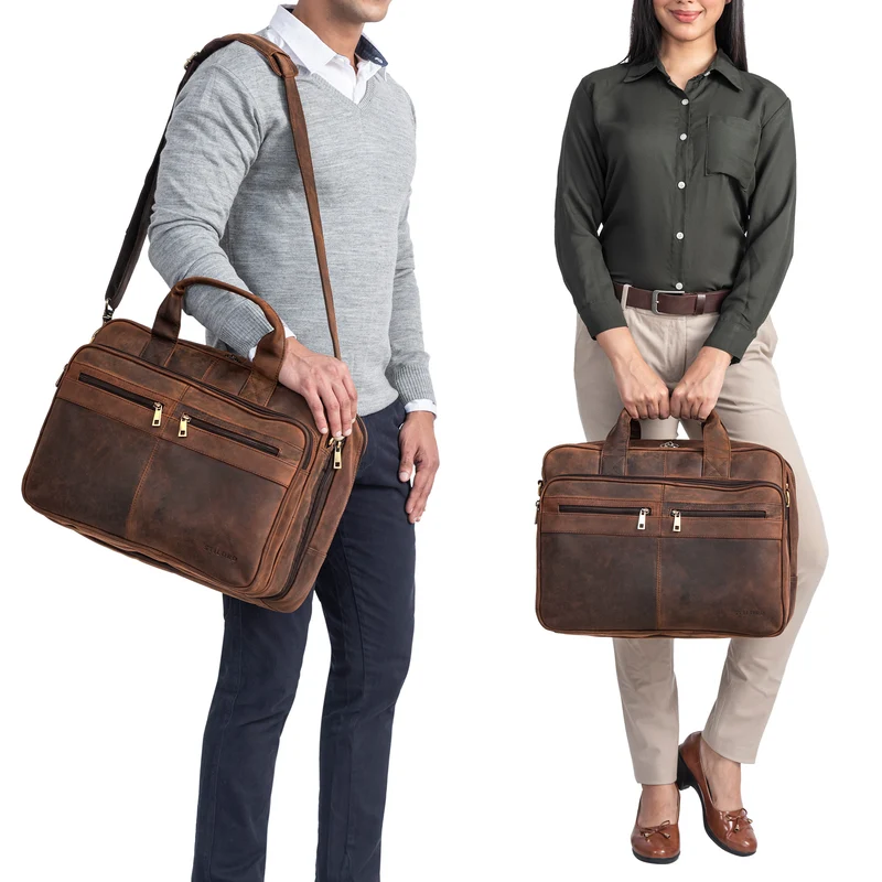 "Alexander" Lehrertasche Herren Leder Vintage