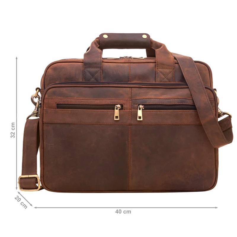 "Alexander" Lehrertasche Herren Leder Vintage