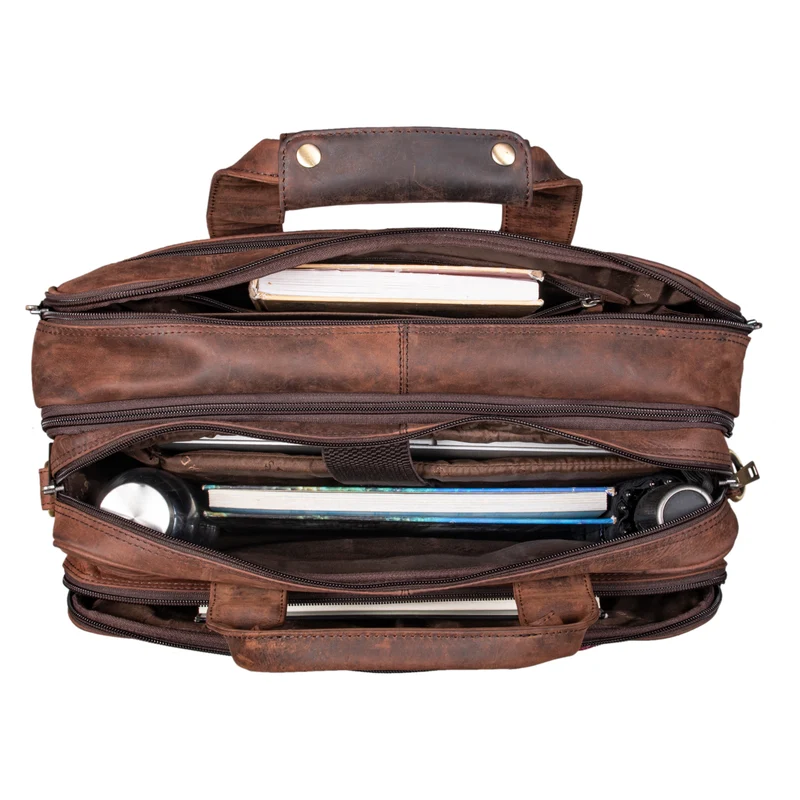 "Alexander" Lehrertasche Herren Leder Vintage