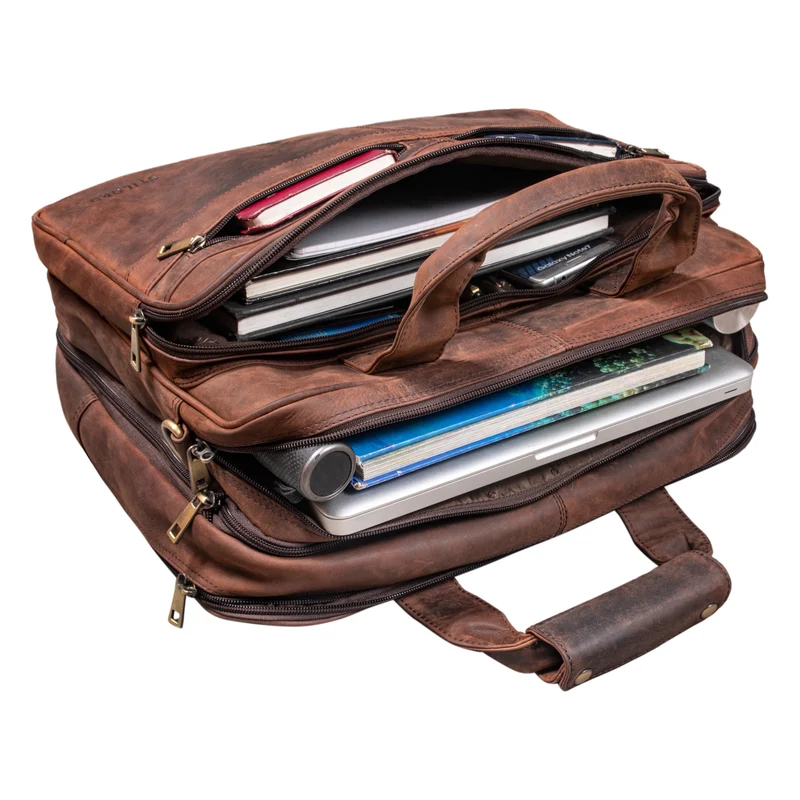 "Alexander" Lehrertasche Herren Leder Vintage