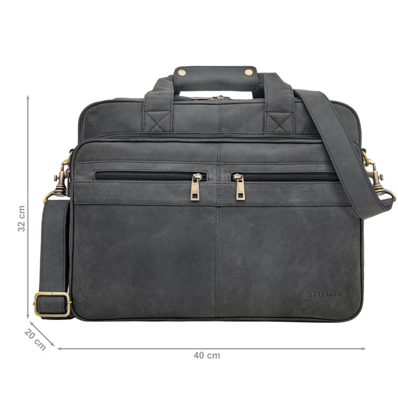 "Alexander" Lehrertasche Herren Leder Vintage