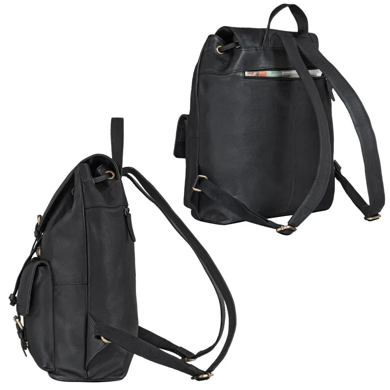 "Nora" Großer Lederrucksack Vintage für Damen und Herren