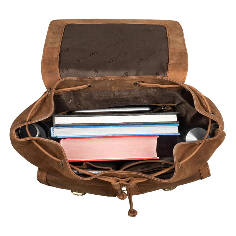 "Nora" Großer Lederrucksack Vintage für Damen und Herren