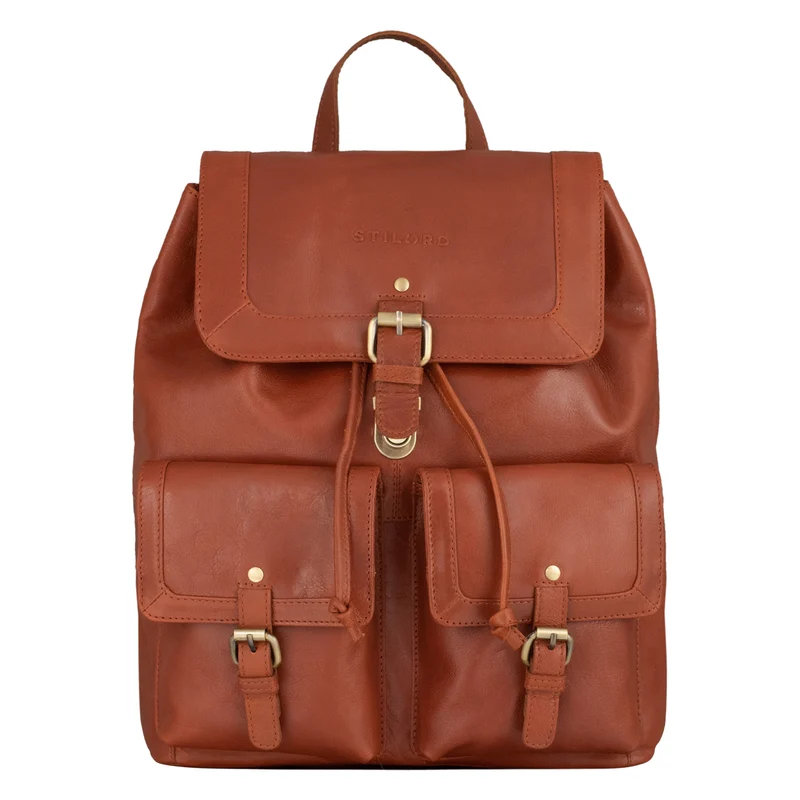 "Nora" Großer Lederrucksack Vintage für Damen und Herren